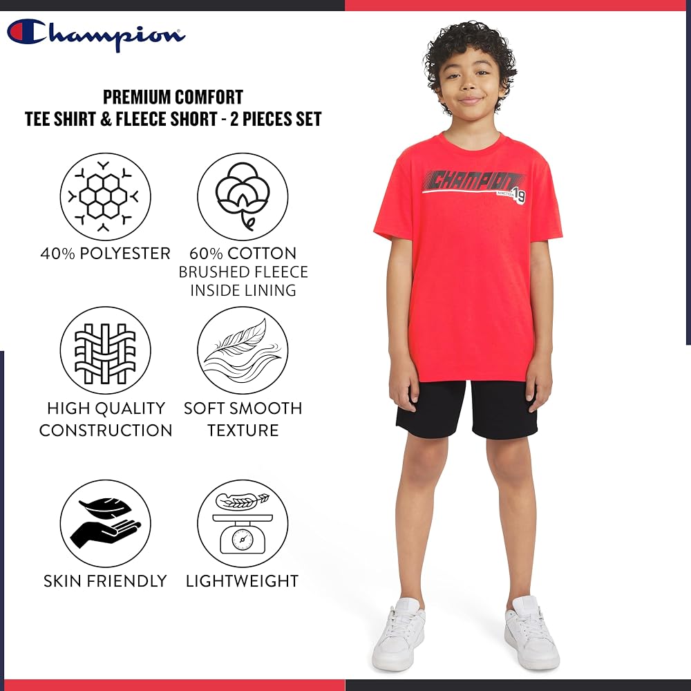 Little Boys 2pc Signature Short Sleeve Tee And Mesh Shorts Set