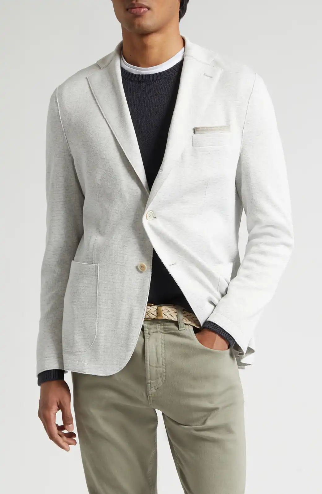 Single Breasted Knit Sport Coat