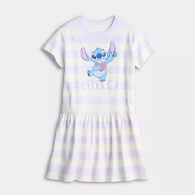 Baby & Toddler Girl Disney's Lilo & Stitch Drop Waist Knit Dress