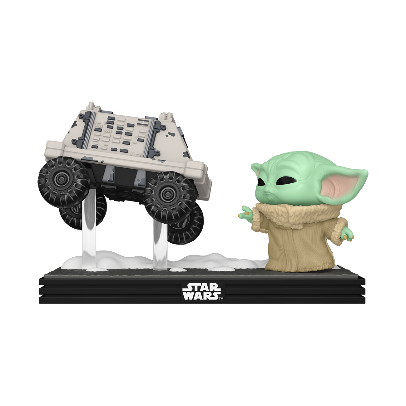 Funko POP! Moment: Star Wars: The Mandalorian and Grogu - Grogu with Polar Mouse Droid 4.4-in Vinyl Figure Bobblehead
