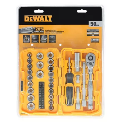 DEWALT 3/8 in. Dr 50 pc. Mech Tool Set