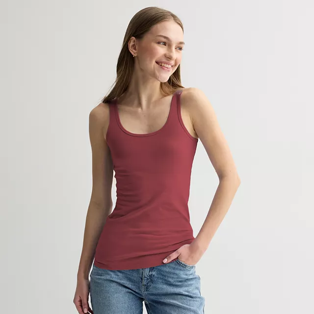 Juniors' SO® Double Scoop Layering Tank Top