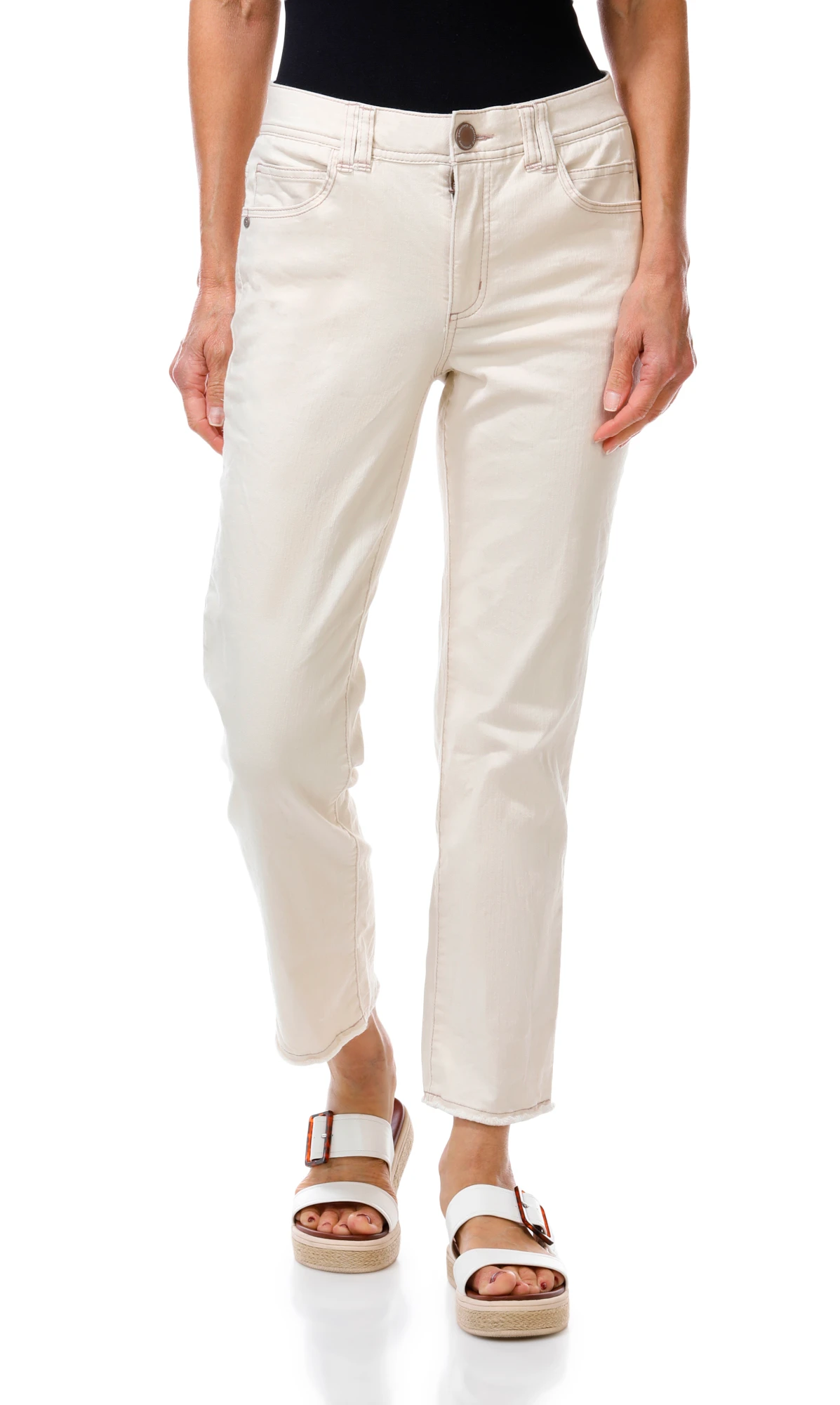 Ab Tech Slim Straight Fray Jeans