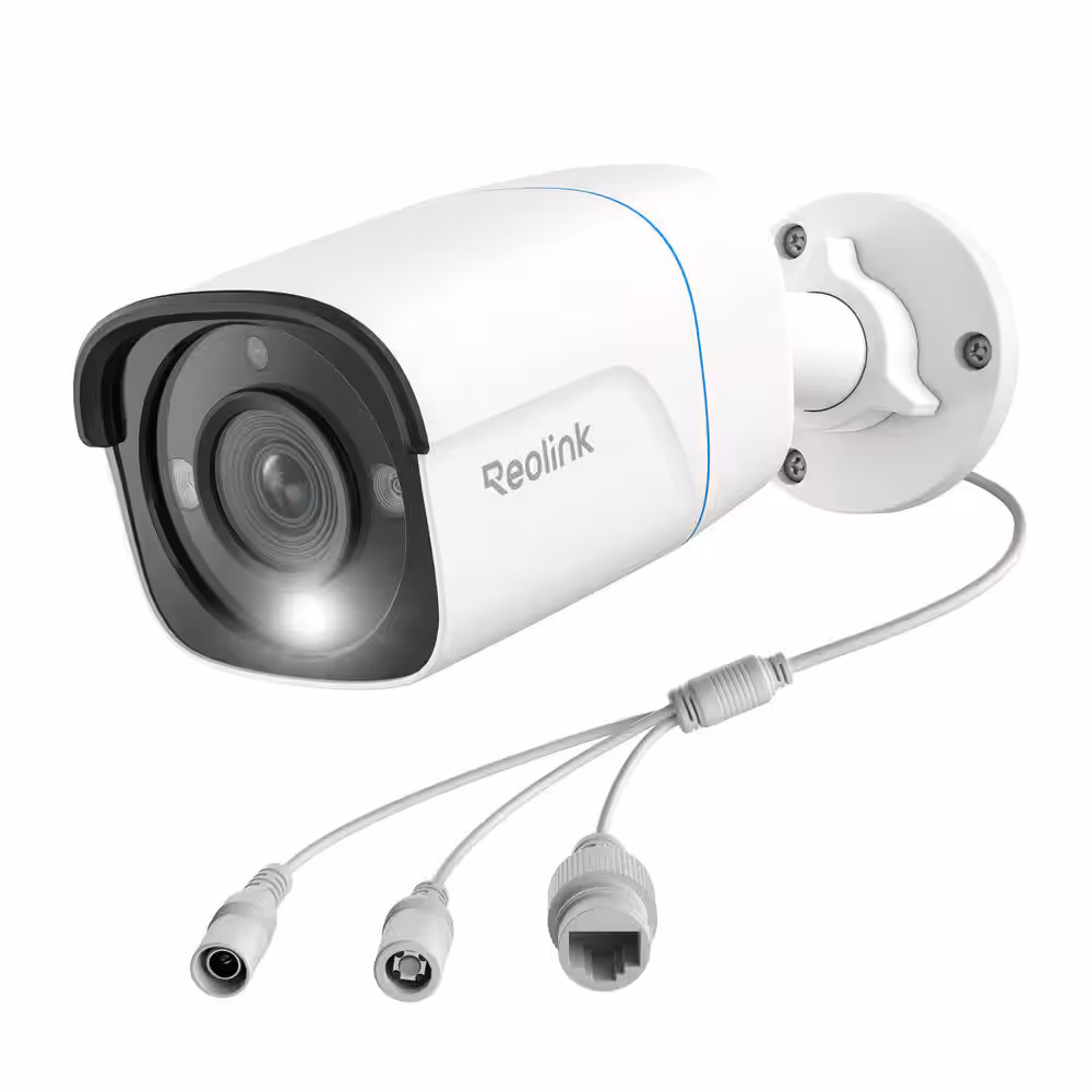 P344 Add-On or Standalone Dome Security Camera - White; Indoor/Outdoor; 4K Resolution; Ethernet Connectivity; PoE/DC Adapter Powered