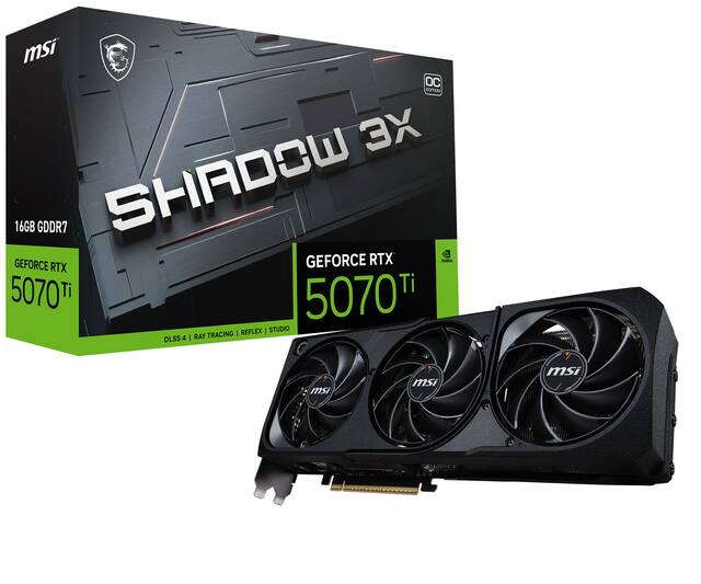 MSI Gaming GeForce RTX 5070 Ti 16GB GDDR7 PCI Express 5.0 ATX Graphics Card RTX 5070 Ti 16G GAMING TRIO OC