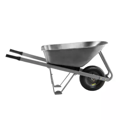 GroundWork 6 cu. ft. 400 lb. Capacity Large-Load Wheelbarrow