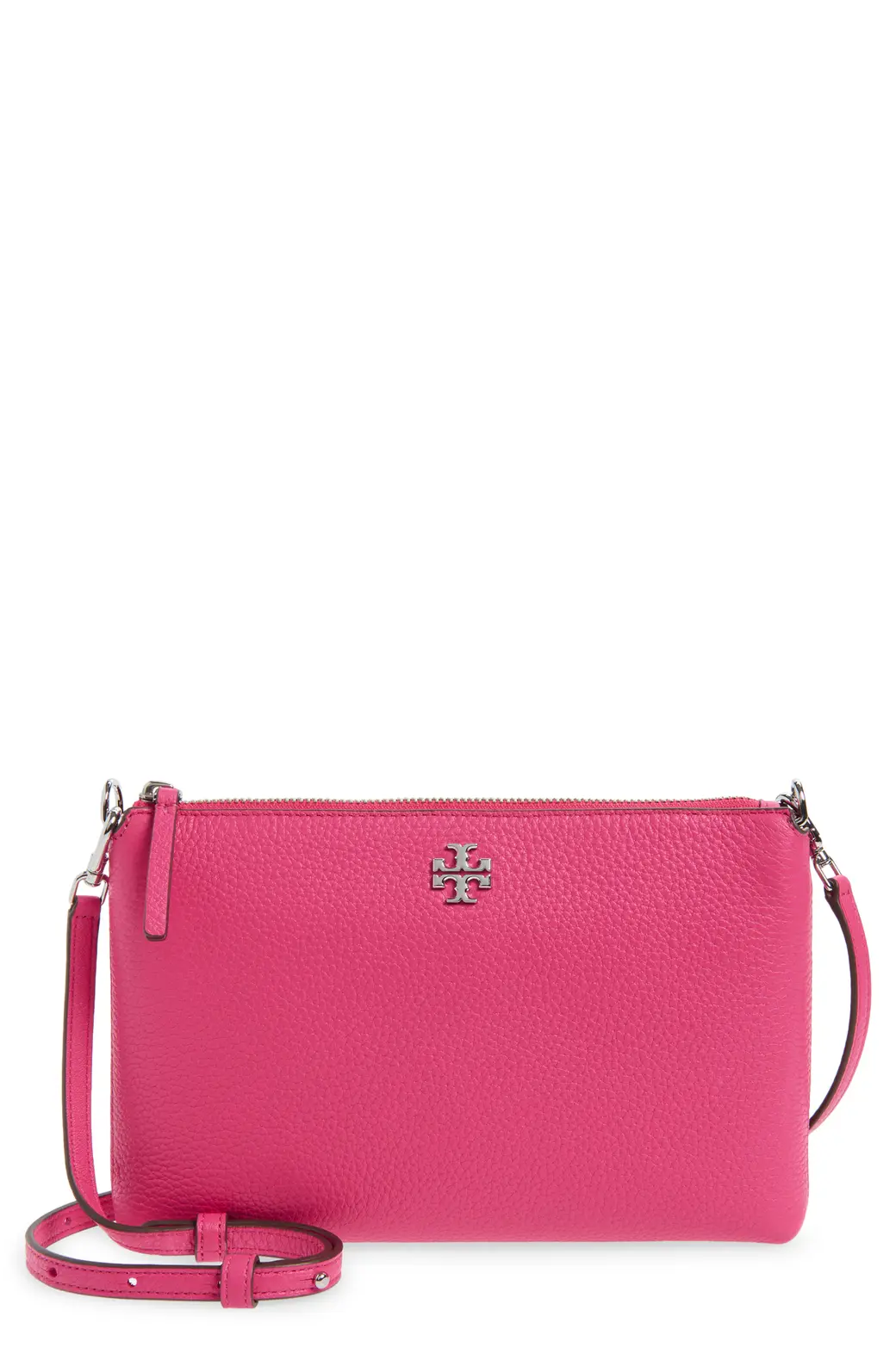 Tory Burch Mercer Pebbled Zip Crossbody Bag