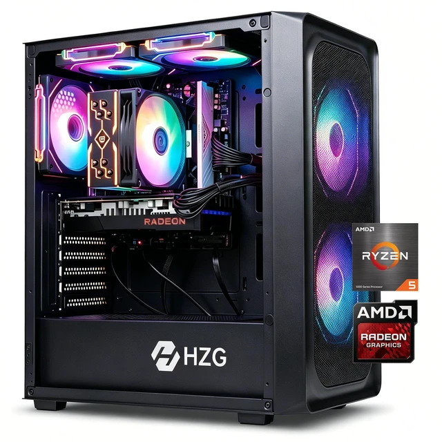 HZG M500 Prebuilt Gaming Desktop PC