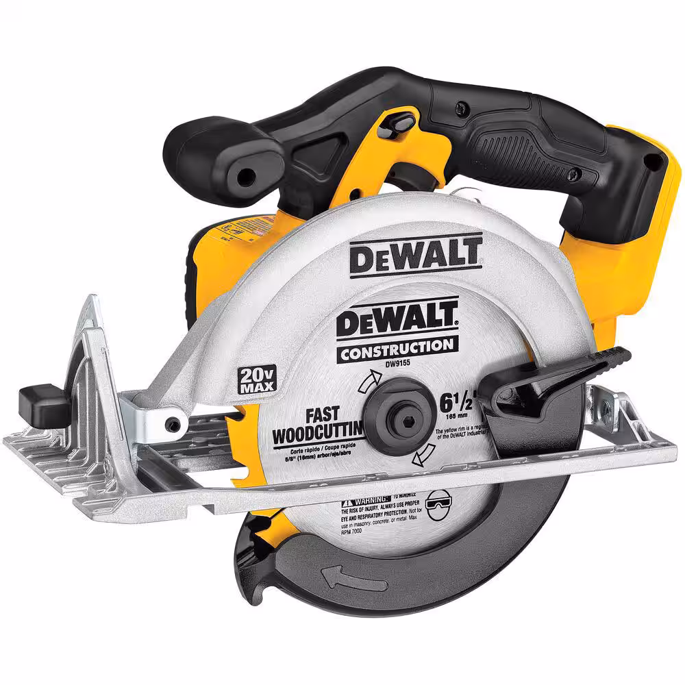 DEWALT 20V MAX Cordless 6.5 in. Sidewinder Style Circular Saw (Tool Only)