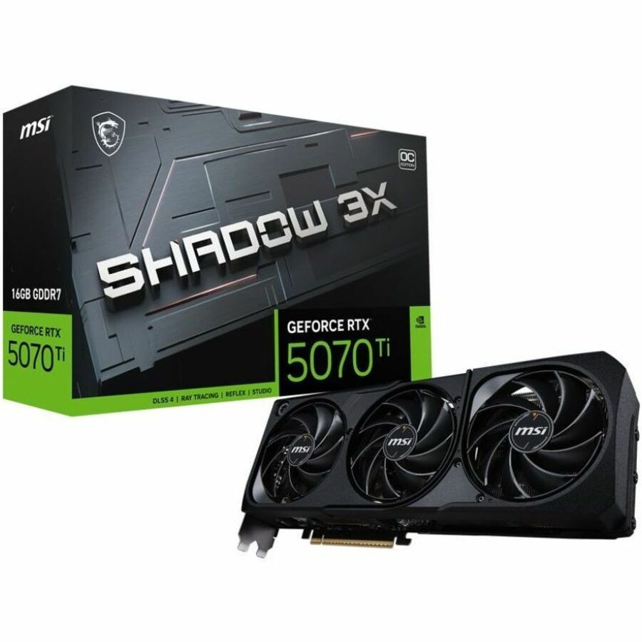 MSI Gaming GeForce RTX 5070 Ti 16GB GDDR7 PCI Express 5.0 ATX Graphics Card RTX 5070 Ti 16G GAMING TRIO OC