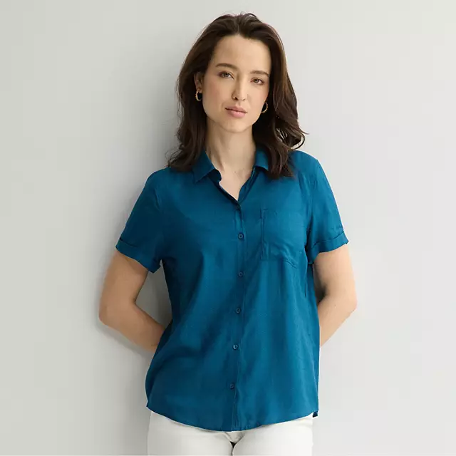 Women’s Croft & Barrow® Camp Shirt