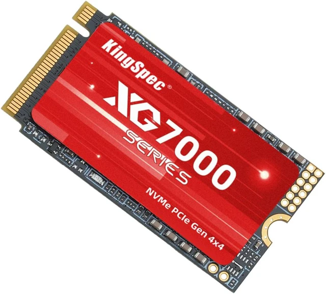 KingSpec XG 7000 2TB M.2 2280 PCIe Gen 4.0x4 NVME 1.4 Speed up to 7400MB/s Write Speed Up to 6600MB/s Internal Solid State Drive for PS5 PC Desktop Laptop Game-Player