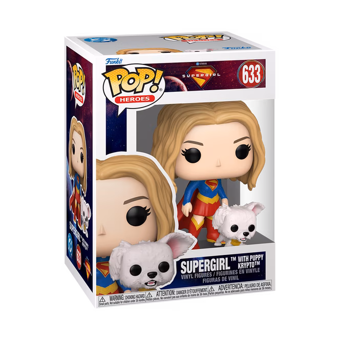 Funko POP! and Buddy: Supergirl - Supergirl with Puppy Krypto Vinyl Figure Set