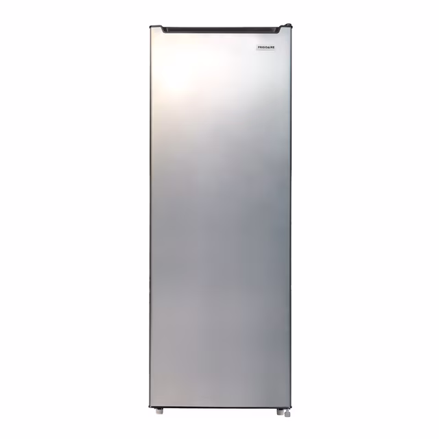 Rollback, Frigidaire 6.5 Cu. ft. Garage Ready Upright Freezer, Compact Vertical Freezer for Apartments, Garage, Basement, Office, Bulk Storage, Platinum Silver