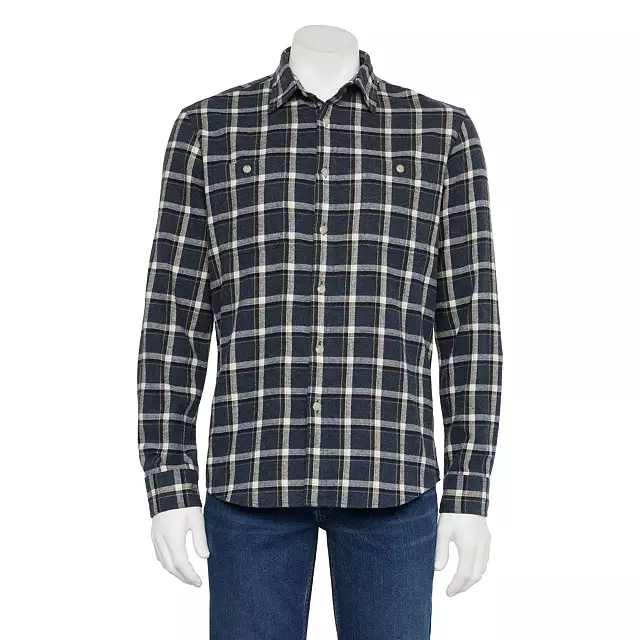 Men's Sonoma Goods For Life® Supersoft Flannel Button-Down Shirt