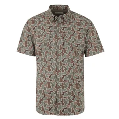 Field & Stream Men's Patterned Short-Sleeve Button-Down Outdoorsman Shirt