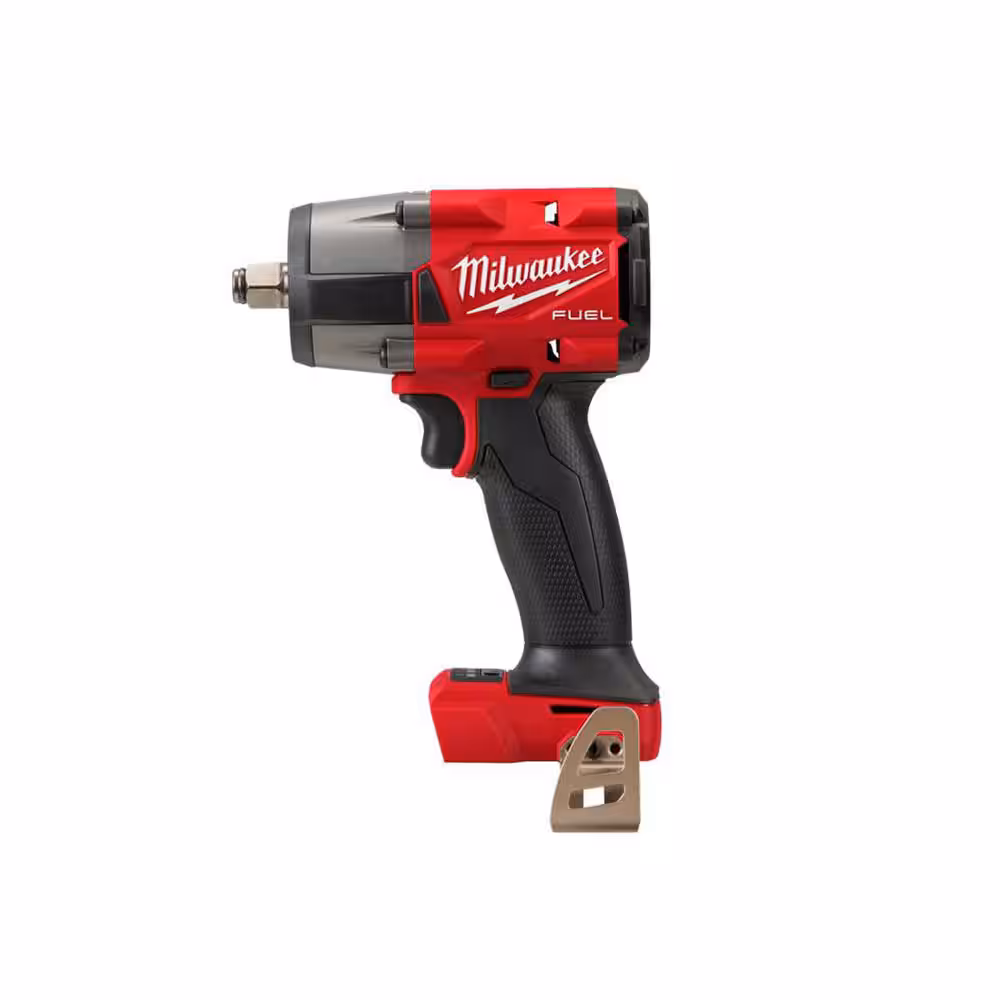 Milwaukee M18 FUEL Gen-2 18V Lithium-Ion Brushless Cordless Mid Torque 1/2 in. Impact Wrench w/Friction Ring w/Safety Glasses